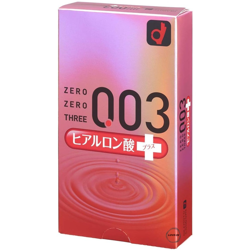 Okamoto【岡本0.03 透明質酸 (日本版) 安全套 10個裝】オカモト ゼロゼロスリー 003 ヒアルロン酸 10個入り