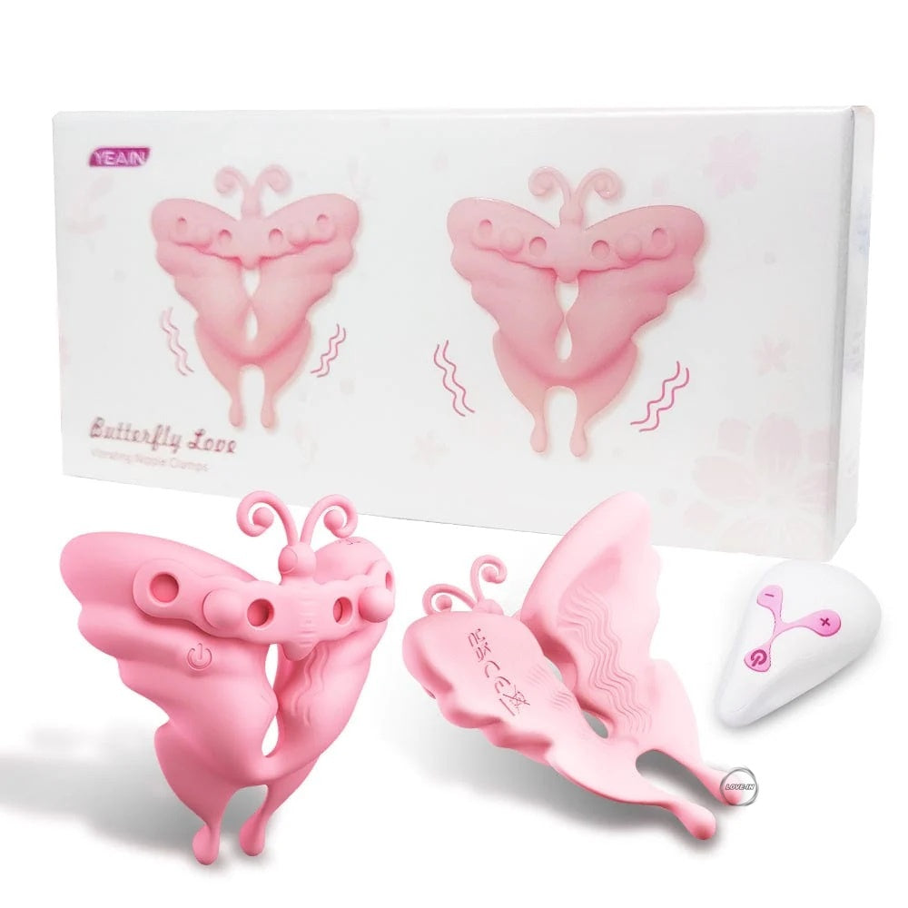 YEAIN【蝶吻-顛覆的震動乳夾】Butterfly Love Vibrating Nipple Clamps