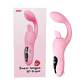 YEAIN【夜櫻-月半彎甜舌震動棒】Half Curved Sweet Tongue G-Spot Heating Vibrator