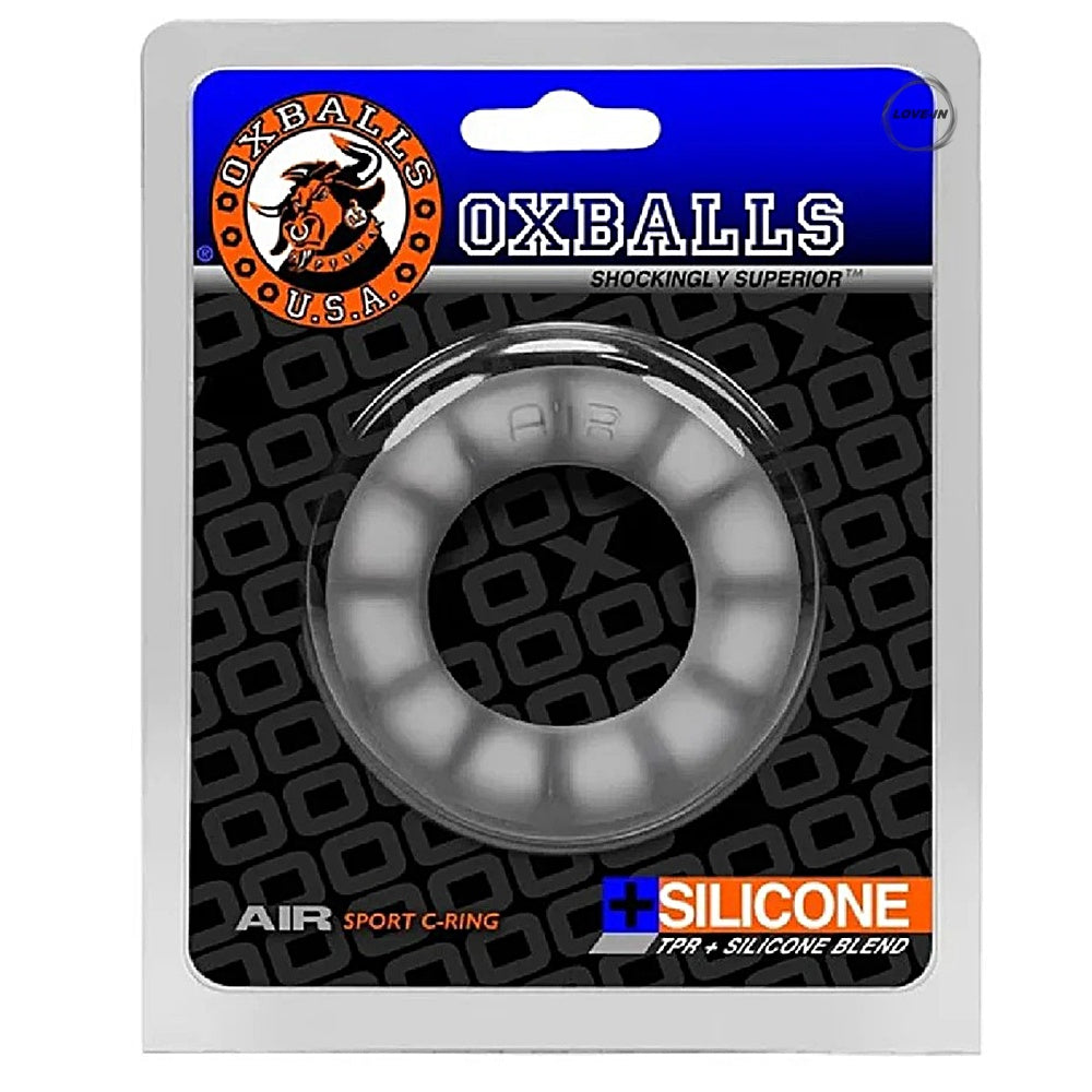 OXBALLS【超彈力氣墊矽膠屌環】Air Super-Lite Airflow Cockring-Cool Ice
