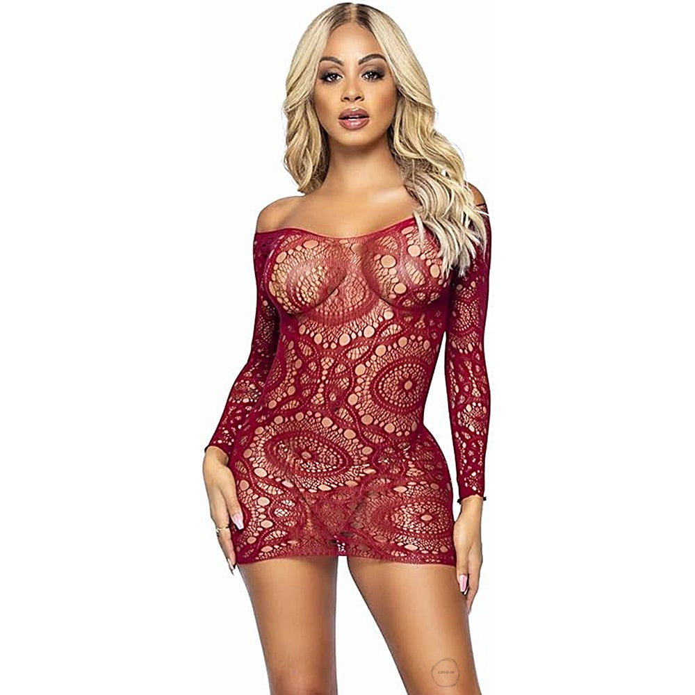 Leg Avenue【俏皮波希米亞哩士迷你裙】Is This Love Lace Mini Dress