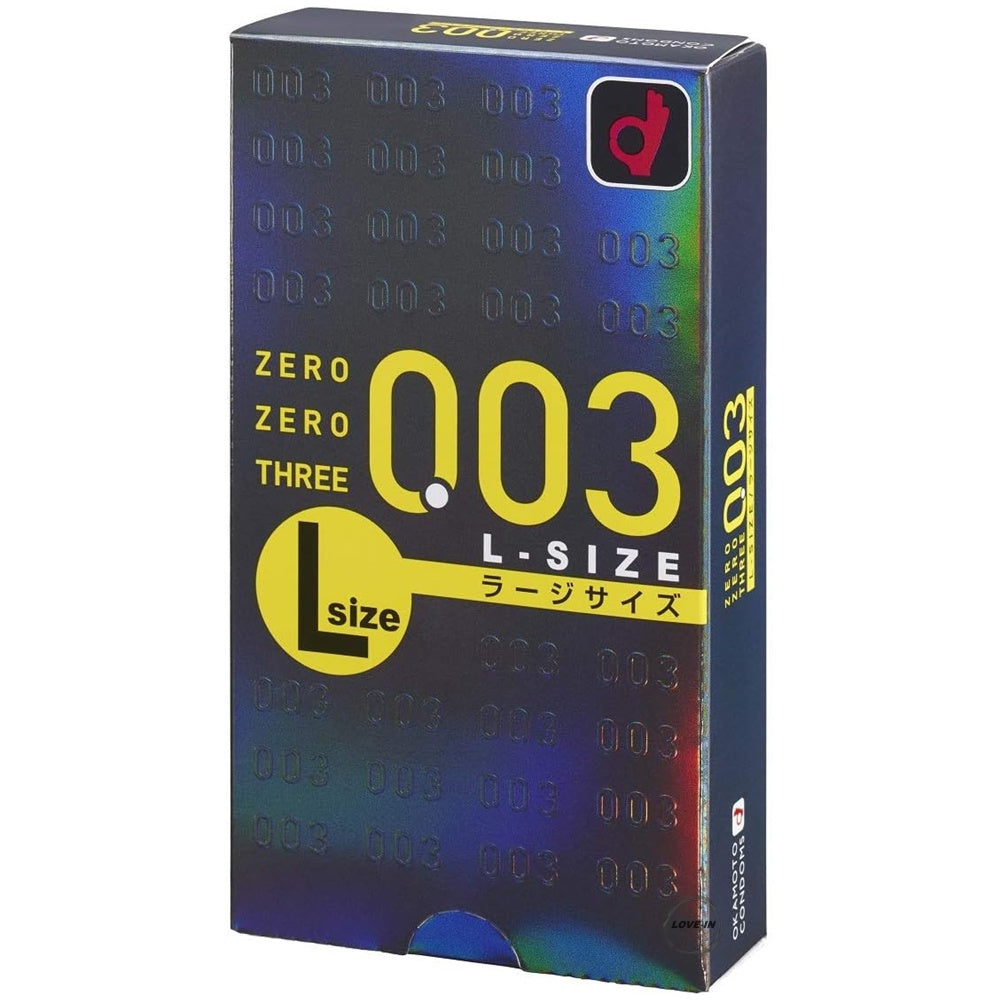 Okamoto【岡本 ZERO ZERO THREE 0.03 大碼 (日本版) 10個裝】オカモト ゼロゼロスリー 003 Lサイズ 10個入り