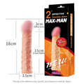 YEAIN【夜櫻-仿真陽具增粗加長30mm猛男套】Max-Man Effective Extension Sleeve For Men