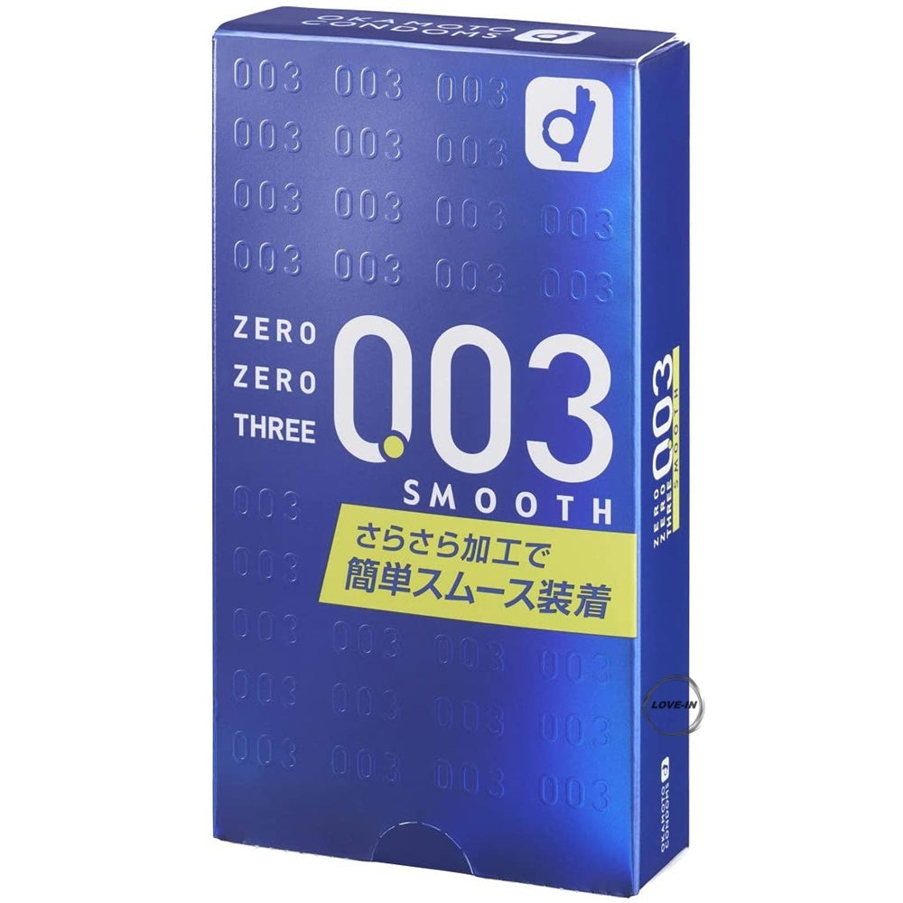 Okamoto【岡本 0.03 光滑超薄安全套10片裝】オカモト 003 スムース(10コ入)