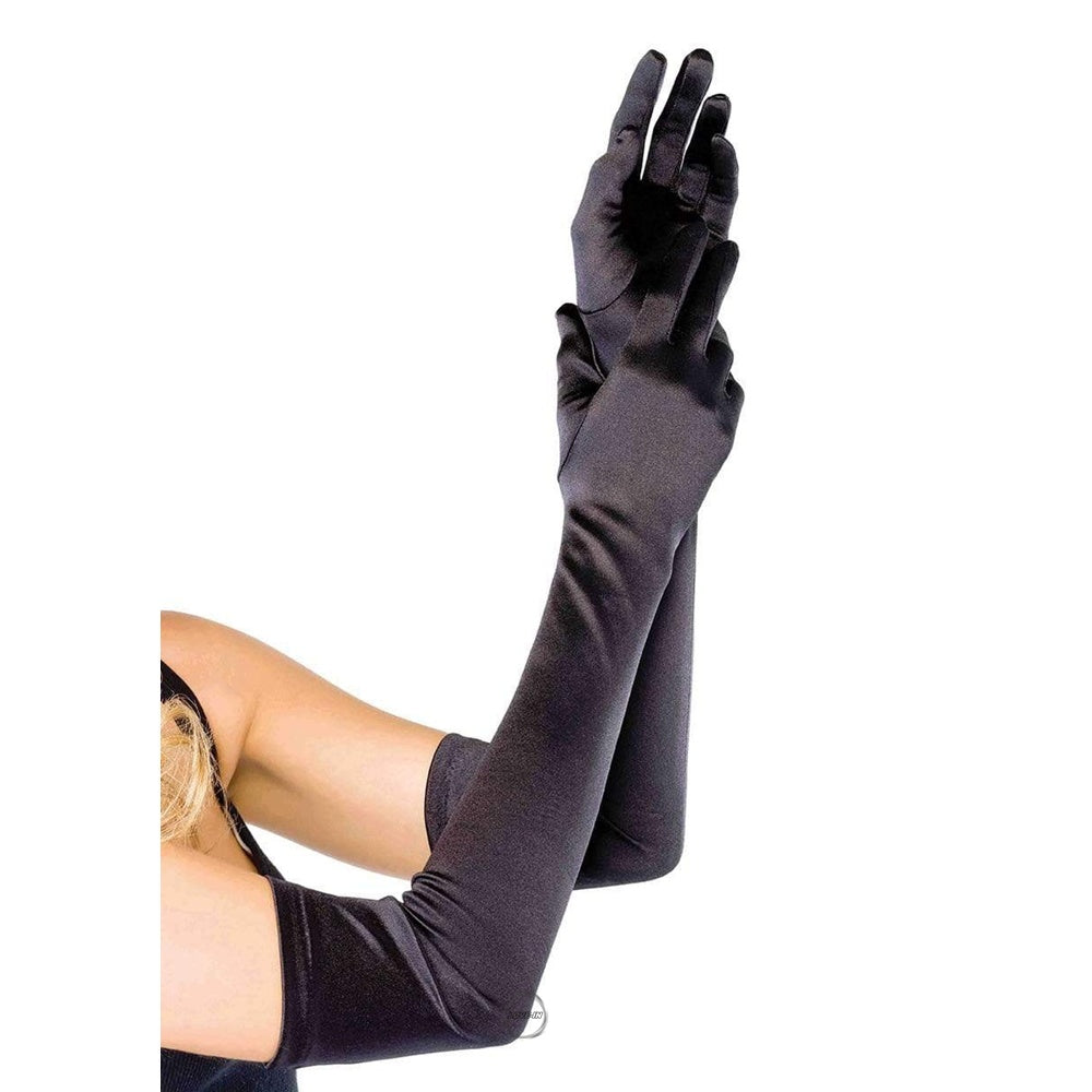 Leg Avenue【超長緞面歌劇服裝手套】Extra Long Opera Length Satin Gloves-Black