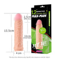 YEAIN【夜櫻-仿真陽具加長25mm增粗猛男套】Max-Man Effective Extension Sleeve For Men