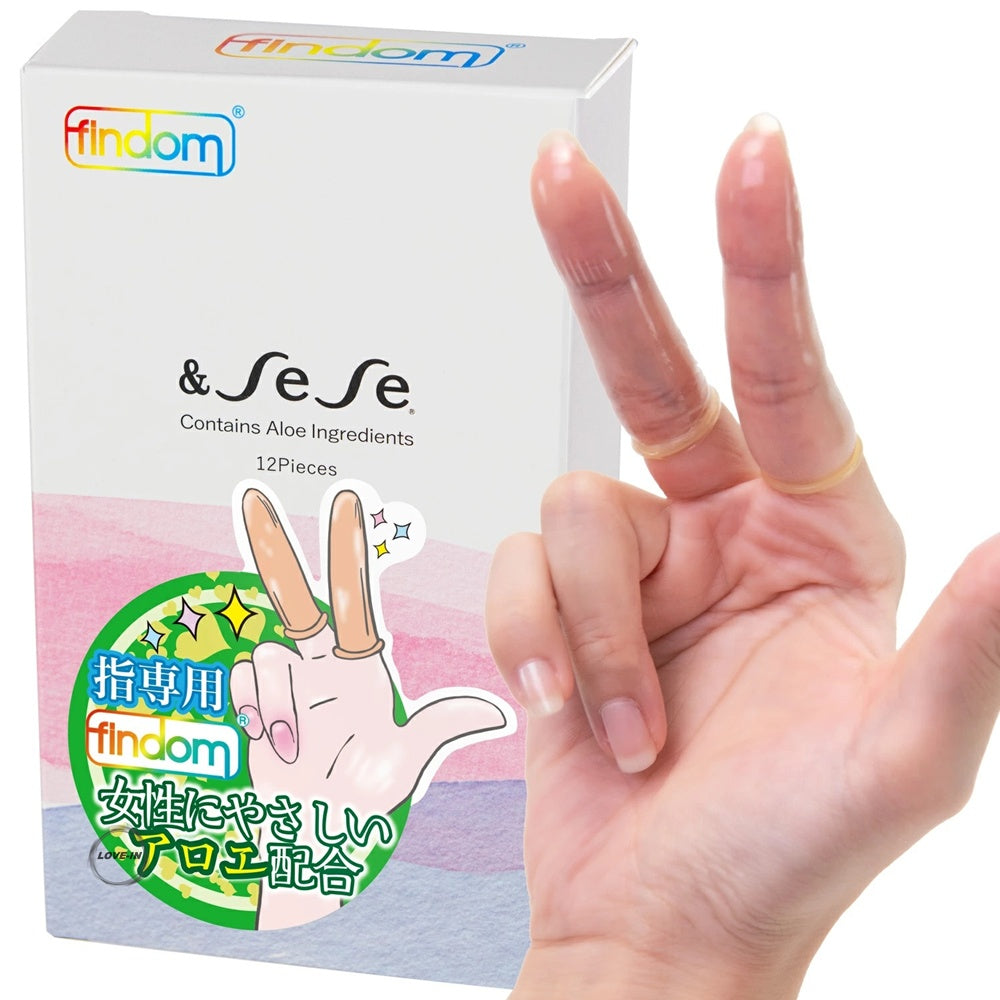 findom【手指套 蘆薈精華版 12個裝】フィンドム フィンガーグローブ アロエエキス入り 12個入り