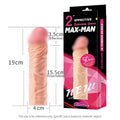 YEAIN【夜櫻-仿真陽具加長35mm增粗猛男套】Max-Man Effective Extension Sleeve For Men
