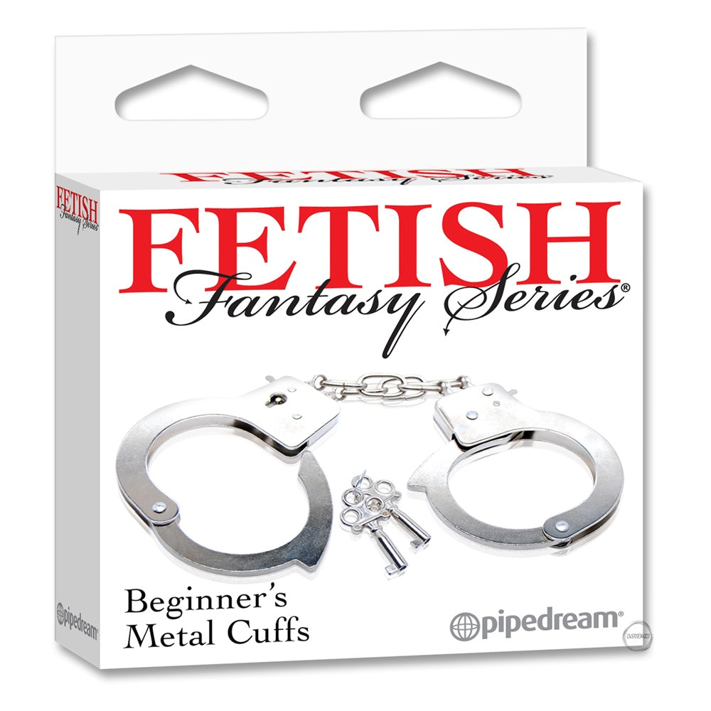 Pipedream【初學者金屬手扣】Fetish Fantasy Series-Beginner's Metal Cuffs