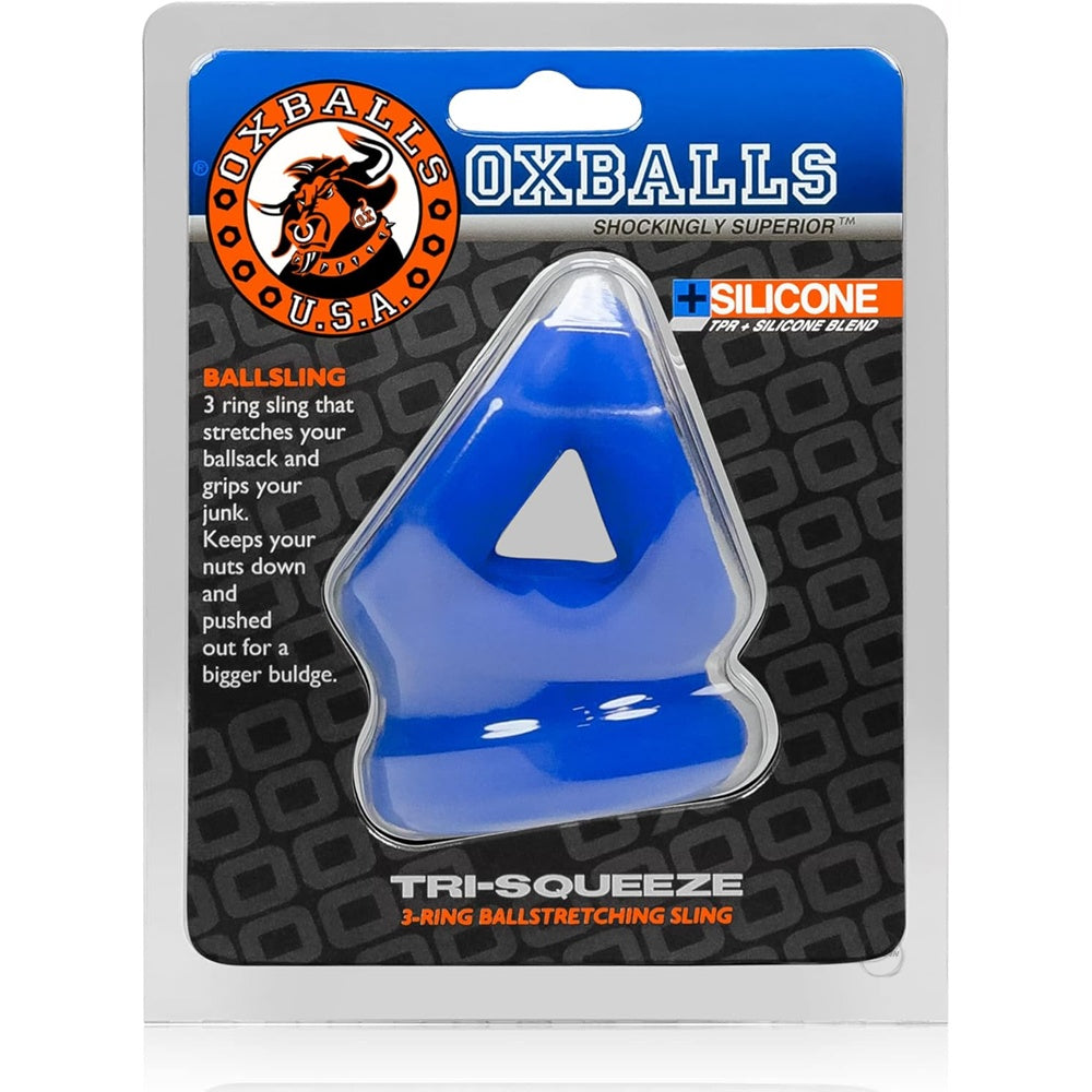 Oxballs【 3 環睪丸拉伸吊帶】Tri-Squeeze 3 Ring Ballstretcher Sling