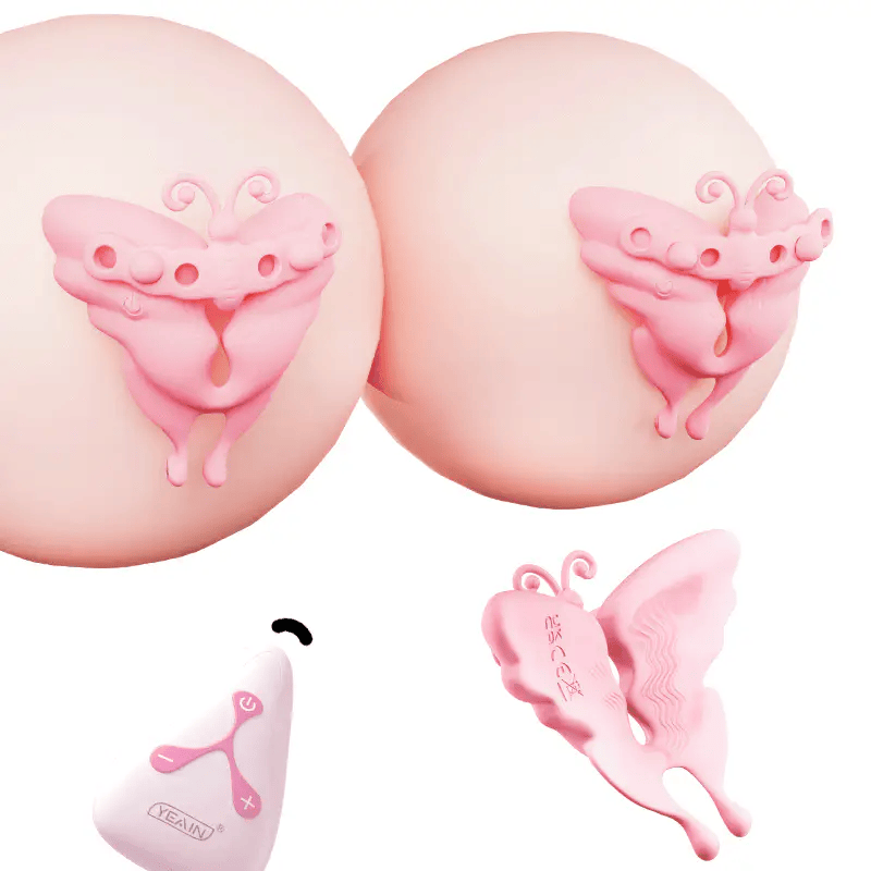 YEAIN【蝶吻-顛覆的震動乳夾】Butterfly Love Vibrating Nipple Clamps