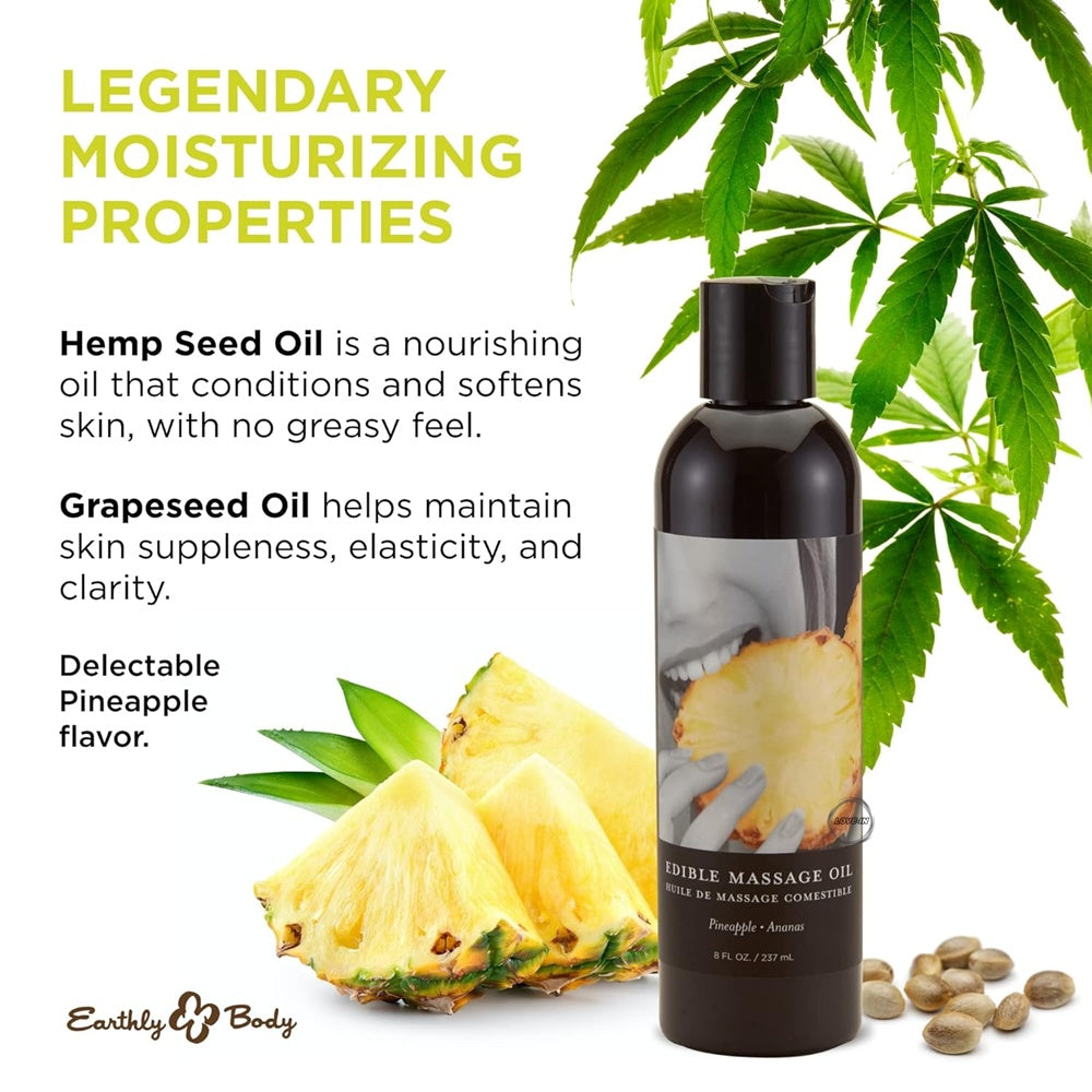Earthly Body【可吃菠蘿味大麻籽按摩油】Edible Massage Oil-Pineapple Flavor