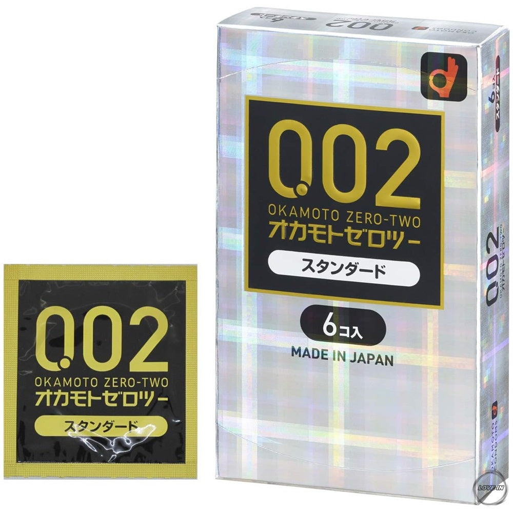 Okamoto【岡本 薄度均一 0.02EX (日本版) PU 安全套  6 片裝】オカモトゼロツー（0.02）スタンダード6コ入