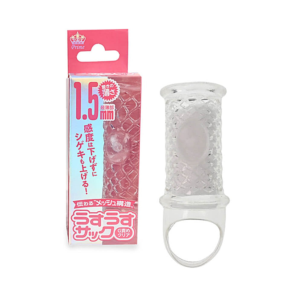 Prime【超薄G點責備X棒套 清透版】うすうすサック Ｇ責め クリア