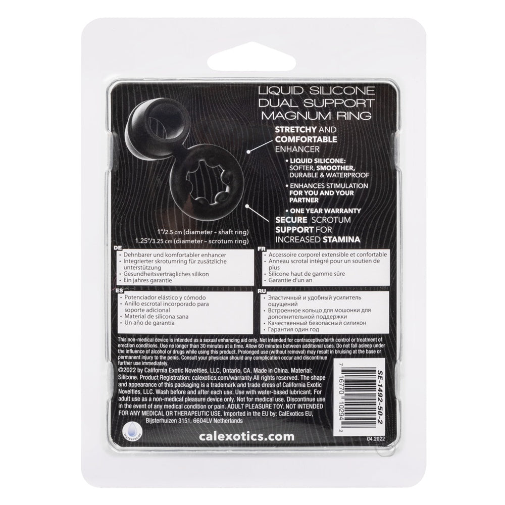 CalExotics【液態矽膠雙效雞環】Alpha Liquid Silicone Dual Magnum Ring