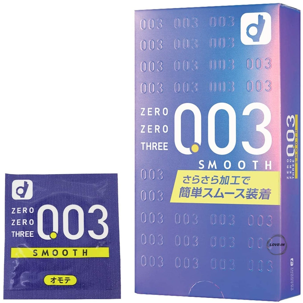Okamoto【岡本 0.03 光滑超薄安全套10片裝】オカモト 003 スムース(10コ入)