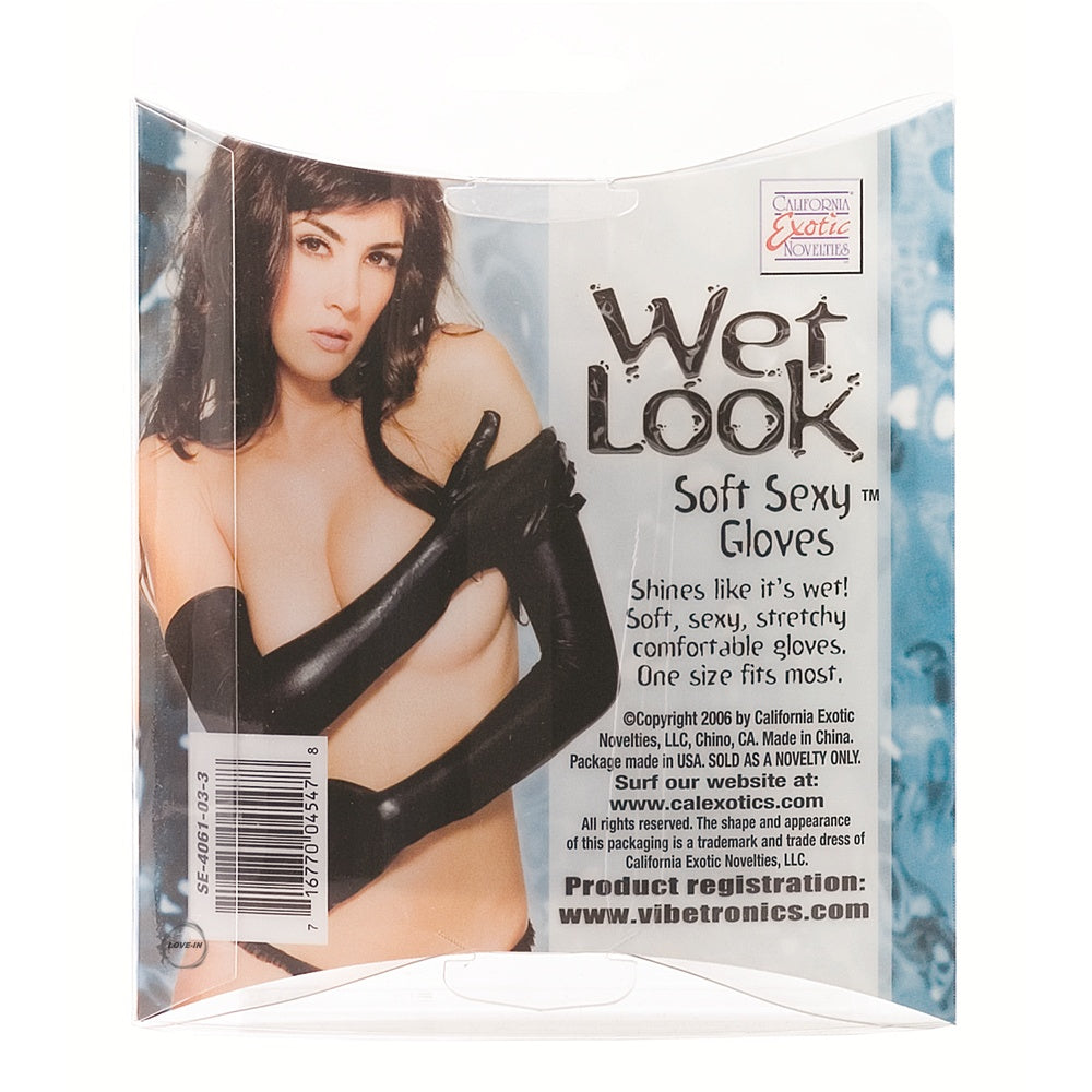 CalExotics【濕潤般閃耀-柔軟性感手套】Wet Look - Soft Sexy Gloves