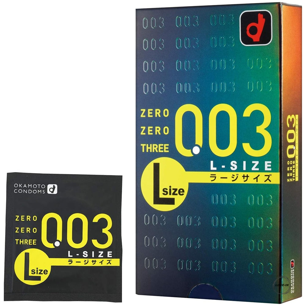 Okamoto【岡本 ZERO ZERO THREE 0.03 大碼 (日本版) 10個裝】オカモト ゼロゼロスリー 003 Lサイズ 10個入り