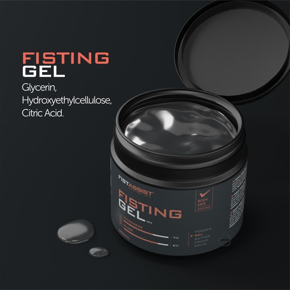 Cobeco Pharma【拳交專用水溶性凝膠潤滑劑】Fist Assist Fisting Gel Lube 500ml