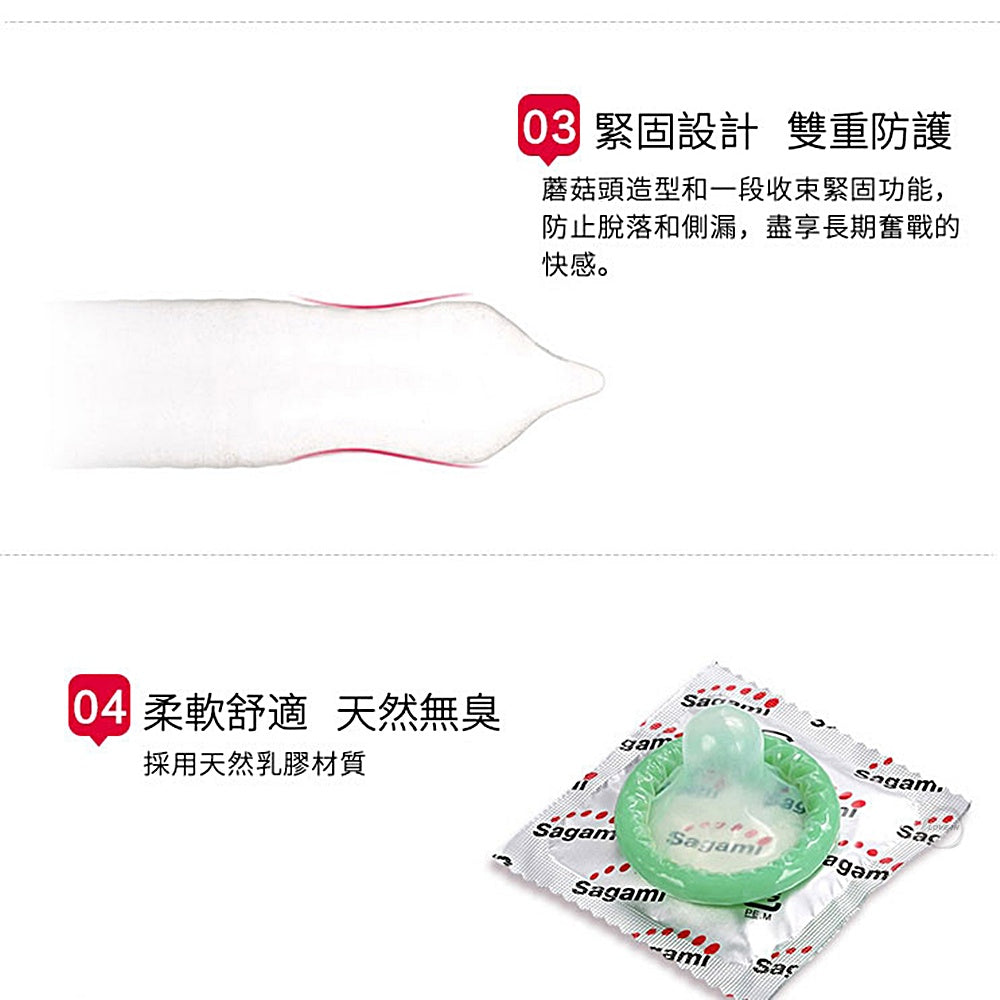 Sagami【0.09 激凸安全套 持久可靠 10片裝】サガミ 009ドット 10個入