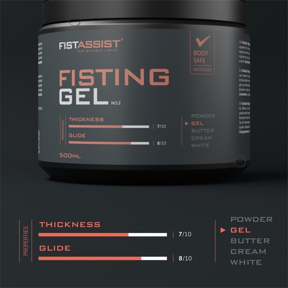 Cobeco Pharma【拳交專用水溶性凝膠潤滑劑】Fist Assist Fisting Gel Lube 500ml