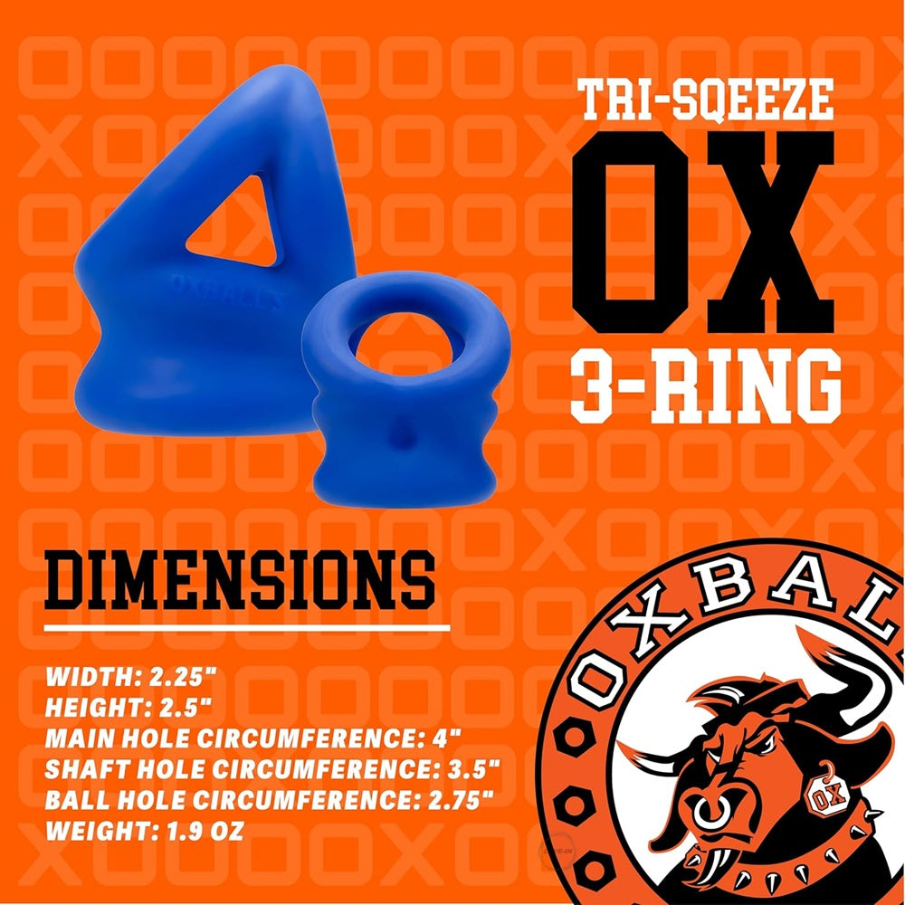 Oxballs【 3 環睪丸拉伸吊帶】Tri-Squeeze 3 Ring Ballstretcher Sling
