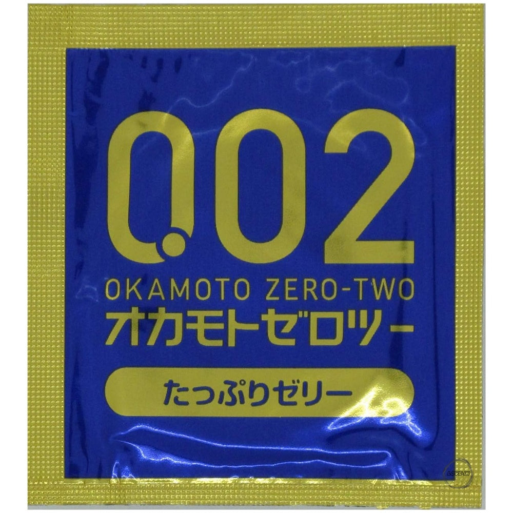 Okamoto【岡本 薄度均一 0.02 超潤滑 (日本版) 安全套 6個裝】オカモト ゼロゼロツー 0.02ミリ たっぷりゼリー　6個入り