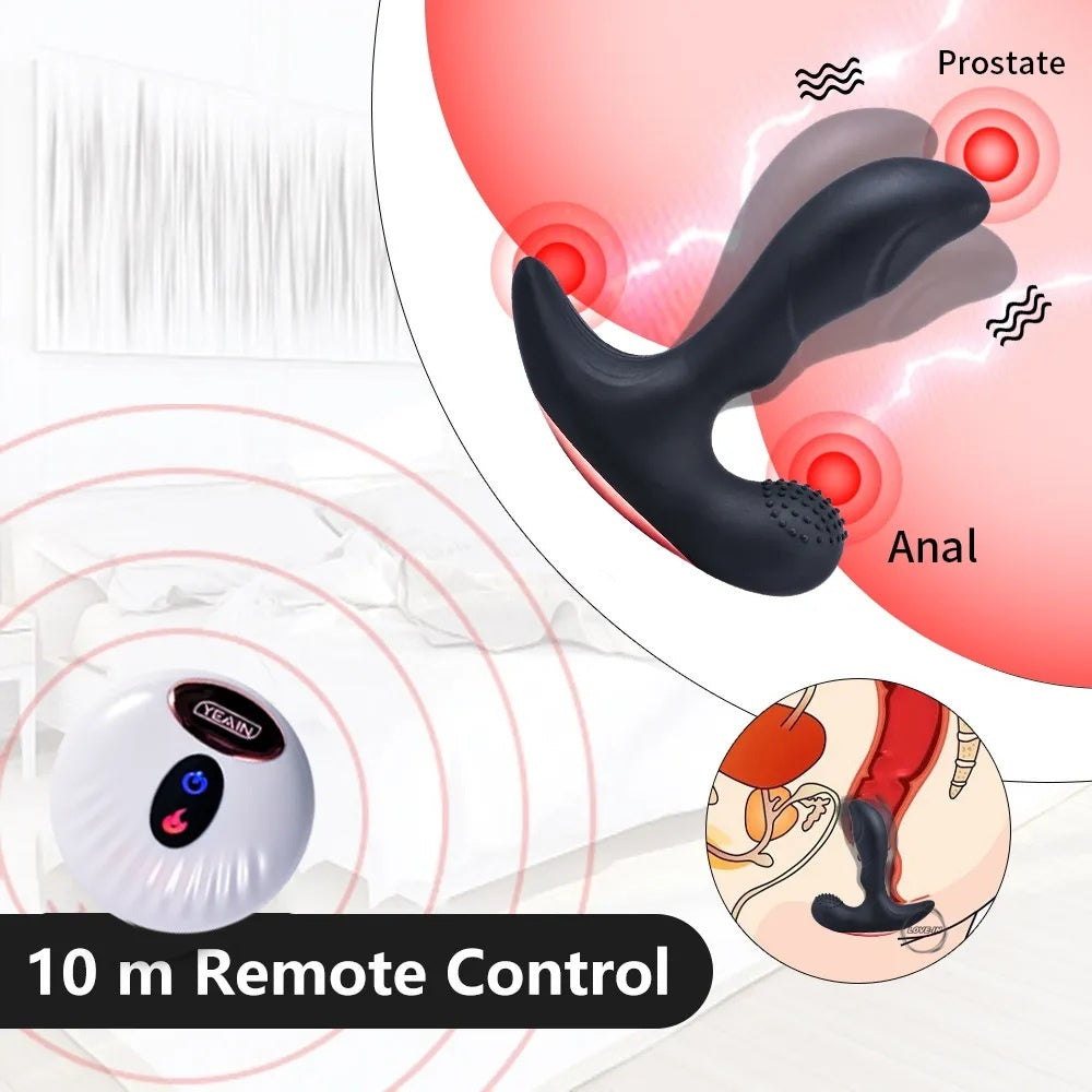 YEAIN【夜櫻-亞當-無線遙控加熱前列腺按摩器】Wireless Remote Control Prostate Massage Anal Vibrating Anal Plug
