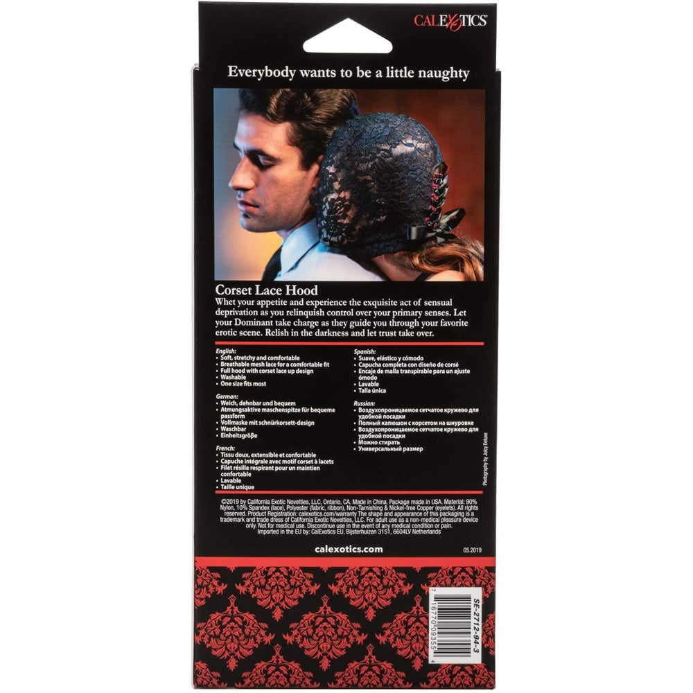 CalExotics【迷人角色扮演-浪漫神秘喱士頭套】Scandal® Corset Lace Hood