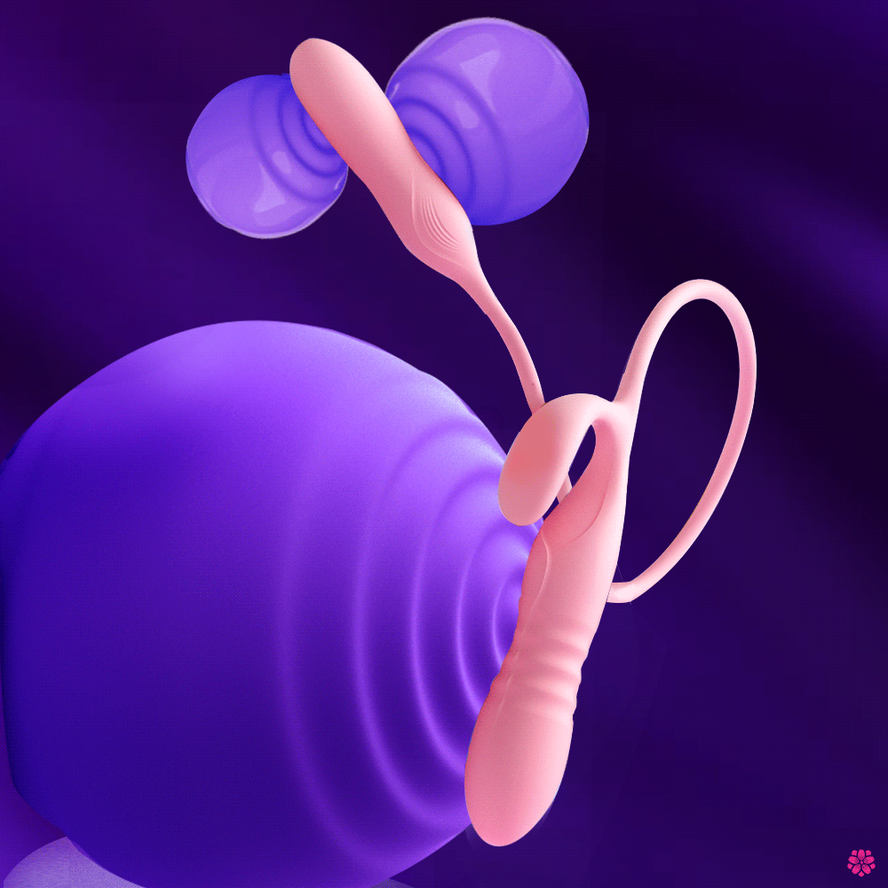 YEAIN【夜櫻-情趣雙頭推力震動棒-配遙控】AMOROUS ROD – Thrusting Duoble Headed Vibrator
