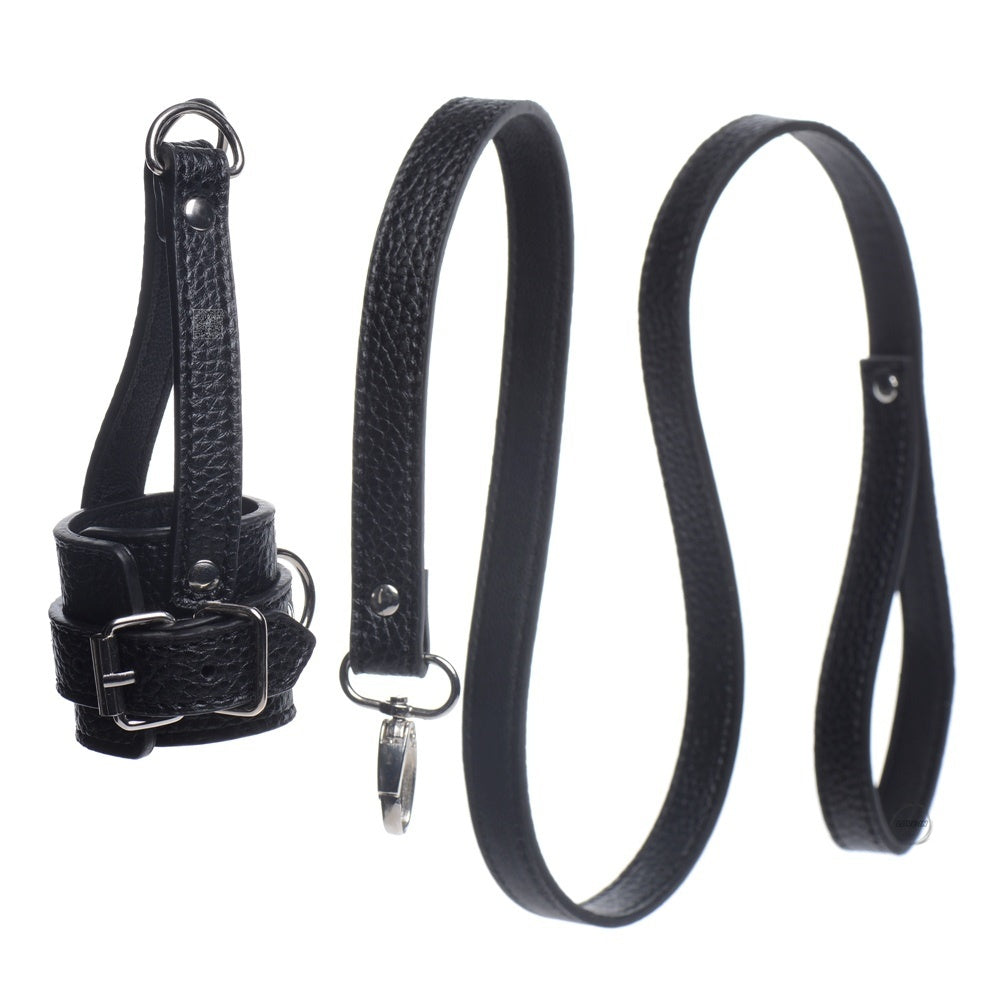 XR Brands【羞辱你的寵物散步-牽引式睪丸拉扯套裝】Ball Stretcher With Leash