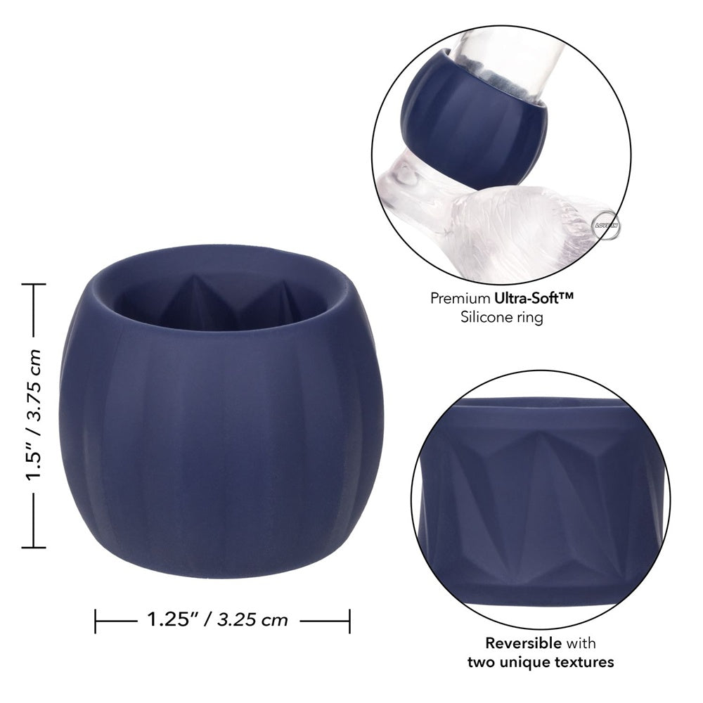 CalExotics【雙面反向｜強力支撐｜增強耐力｜矽膠環】Viceroy Reverse Stamina Ring Silicone Cock Ring