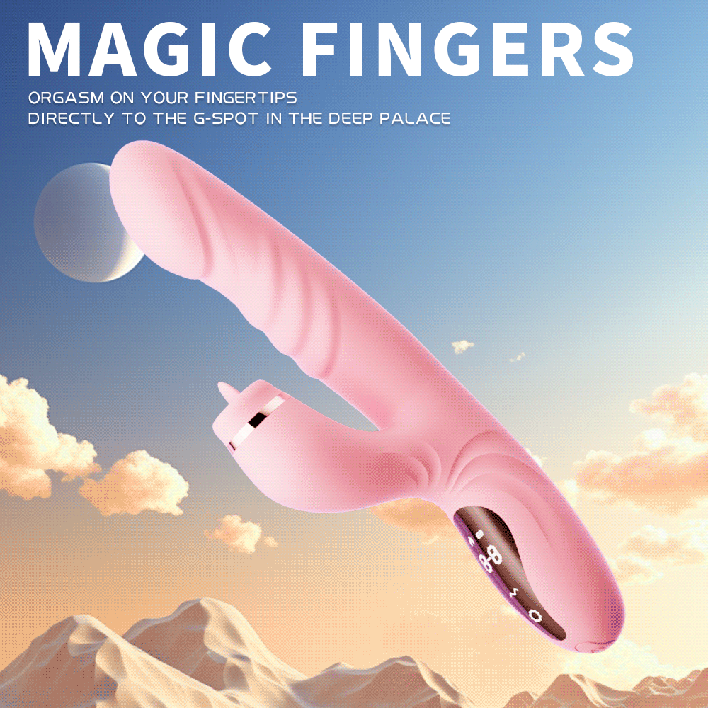 YEAIN【魔法手指-愛神之手的案壓震動棒】Magic Fingers Sucking Vibrators