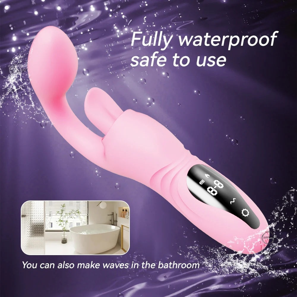 YEAIN【夜櫻-月半彎甜舌震動棒】Half Curved Sweet Tongue G-Spot Heating Vibrator