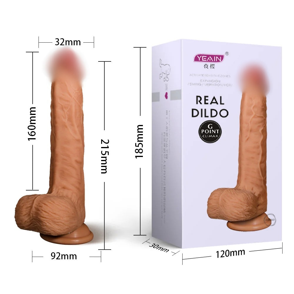 YEAIN【夜櫻-泰山2代-無線遙控加溫伸縮搖擺震動仿真按摩棒】Tarzan II telescopic swing vibration heating dildo