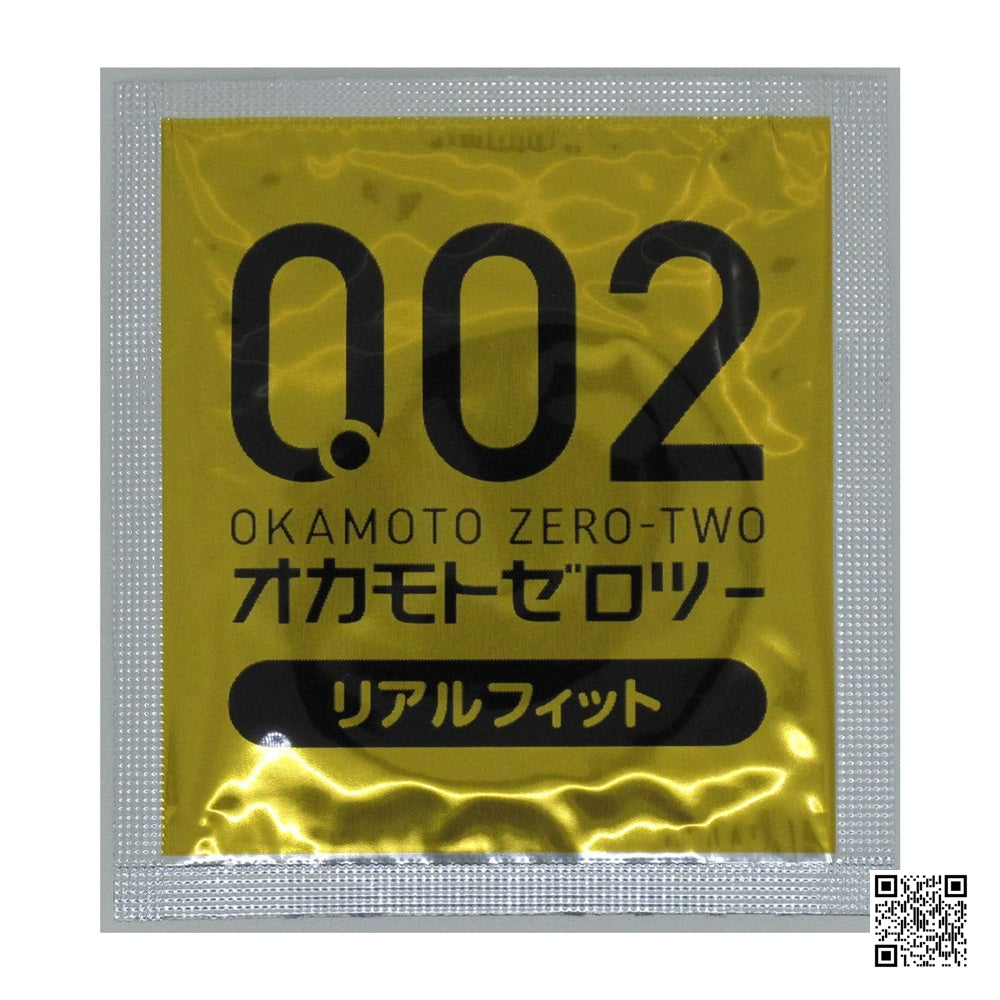 Okamoto【岡本 0.02 完全貼身 – 6片】オカモト ゼロツー 0.02ミリ リアルフィット 6個入り
