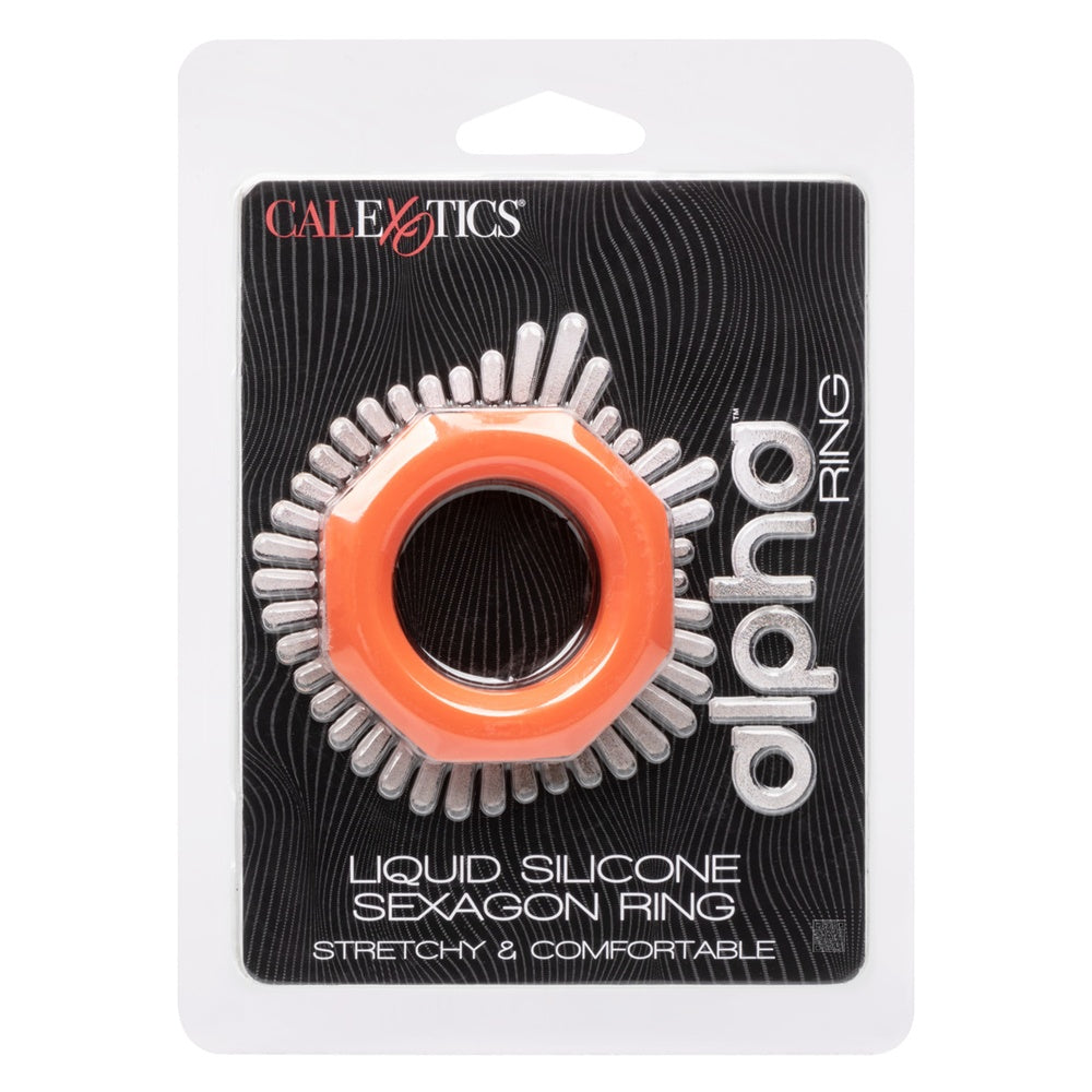CalExotics【液態矽膠六角雞環】Alpha™ Liquid Silicone Sexagon Ring