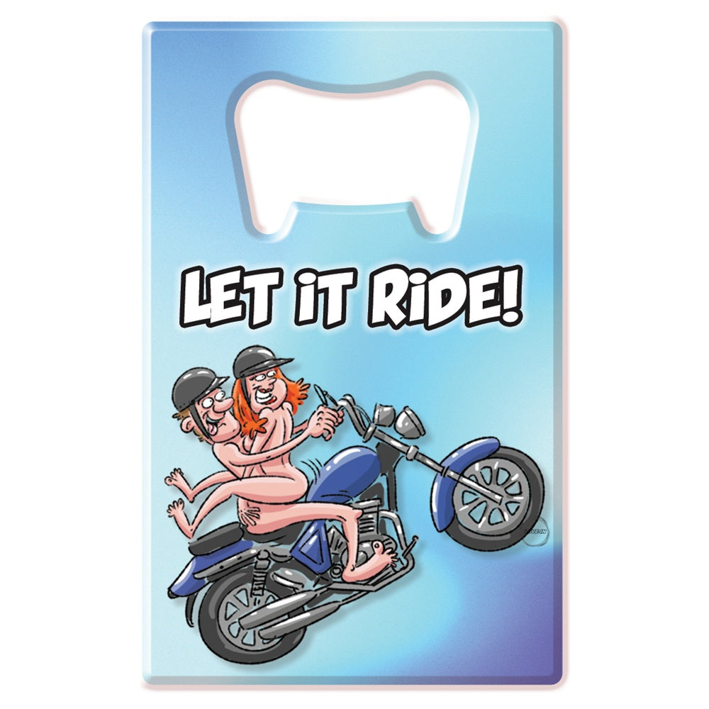 oZZe【裸體飛車開瓶器｜信用卡大小｜開懷大笑】Bottle Opener Let It Ride!
