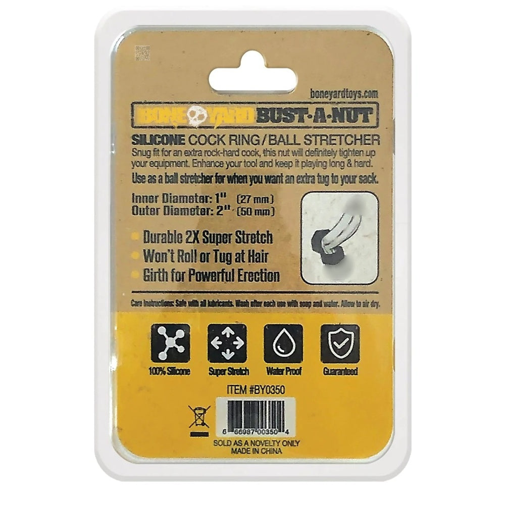 Boneyard【厚實助勃｜超強3倍拉力｜百分百柔軟矽膠持久環】Bust a Nut