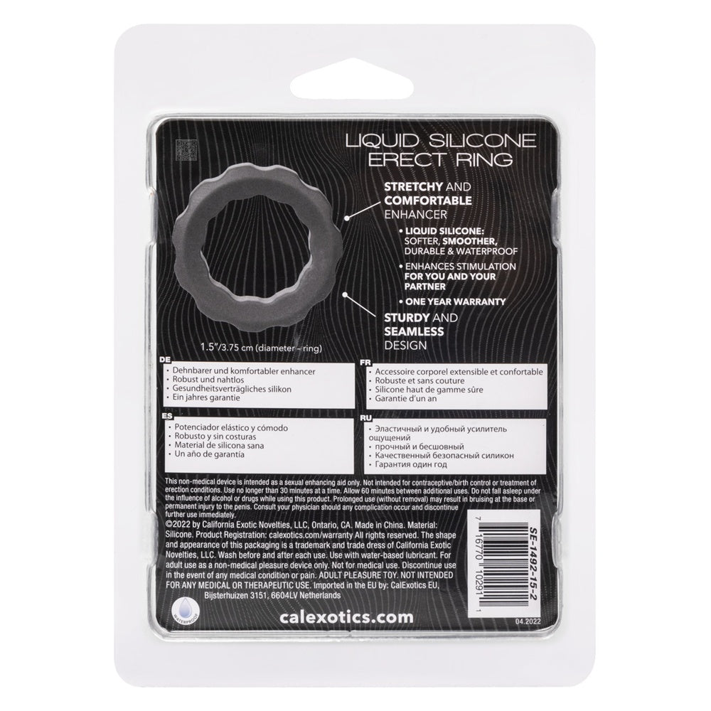 CalExotics【液態矽膠勃起雞環】Alpha™ Liquid Silicone Erect Ring