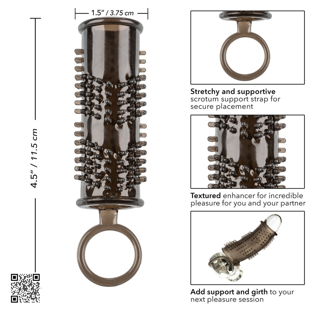 CalExotics【增粗｜增強耐力｜珠子增強磨擦｜快感增強套-黑色】Sensation Enhancer