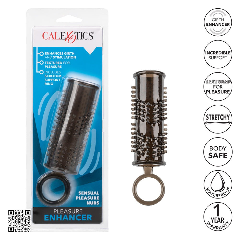 CalExotics【增粗｜增強耐力｜珠子增強磨擦｜快感增強套-黑色】Sensation Enhancer