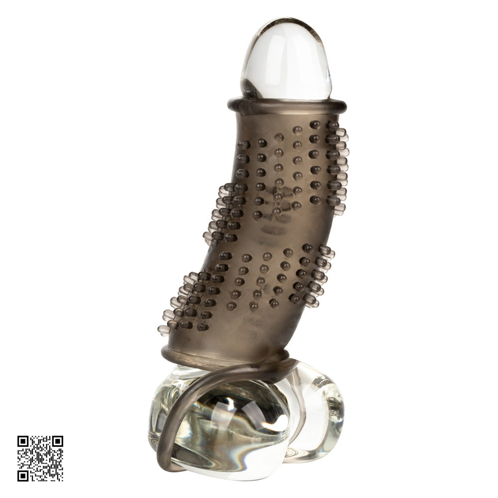 CalExotics【增粗｜增強耐力｜珠子增強磨擦｜快感增強套-黑色】Sensation Enhancer