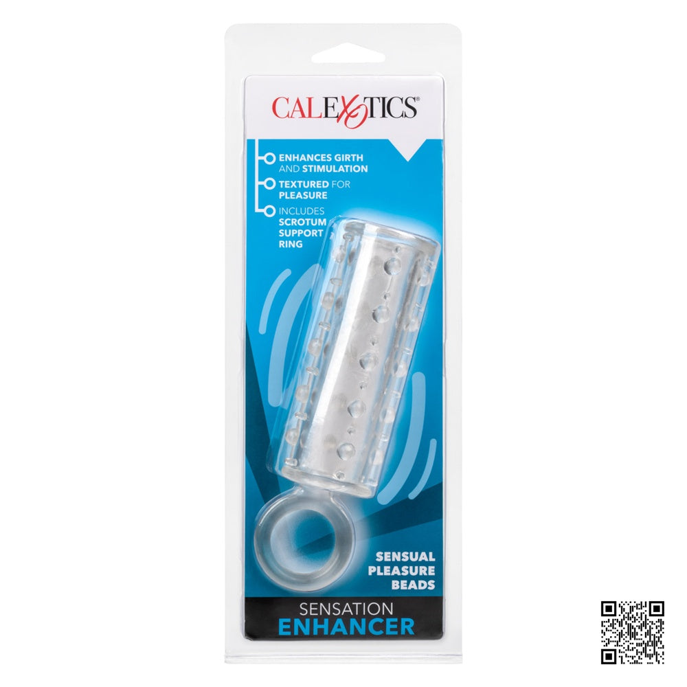 CalExotics【增粗｜增強耐力｜珠子增強磨擦｜快感增強套-透明】Sensation Enhancer