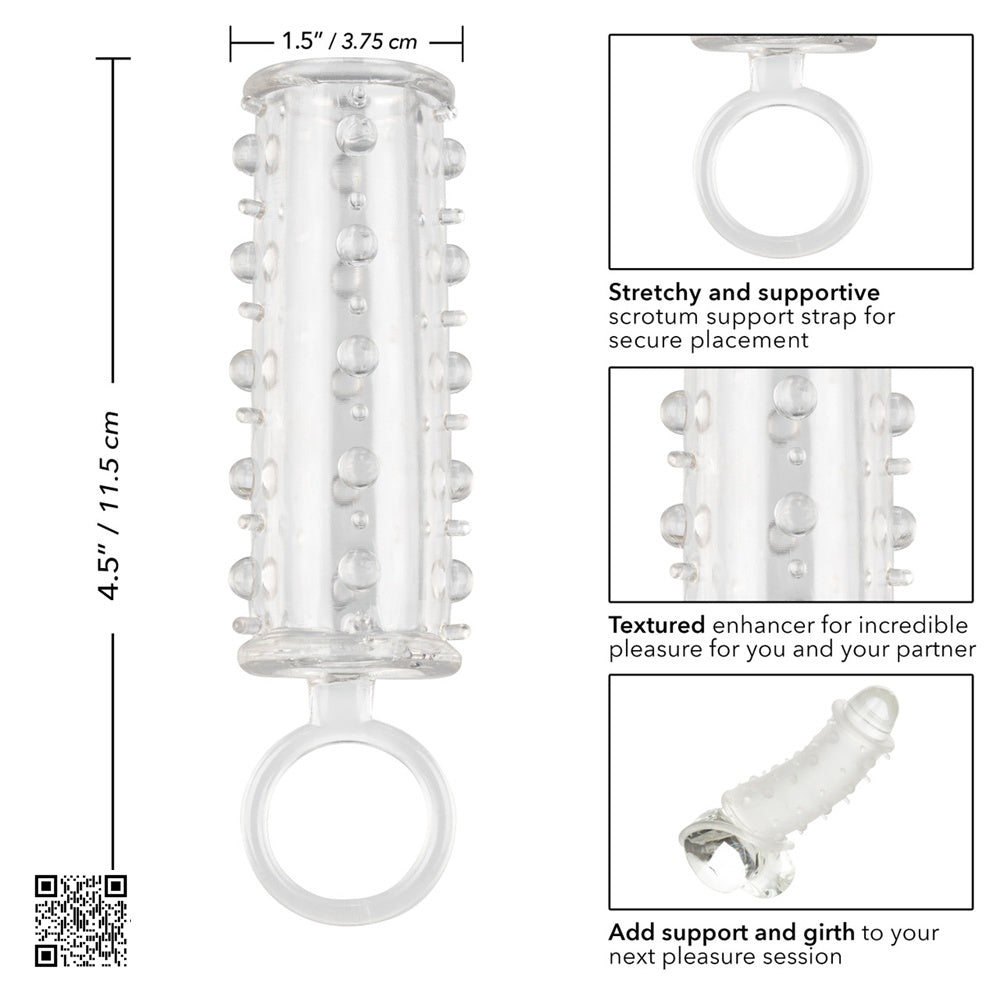 CalExotics【增粗｜增強耐力｜珠子增強磨擦｜快感增強套-透明】Sensation Enhancer