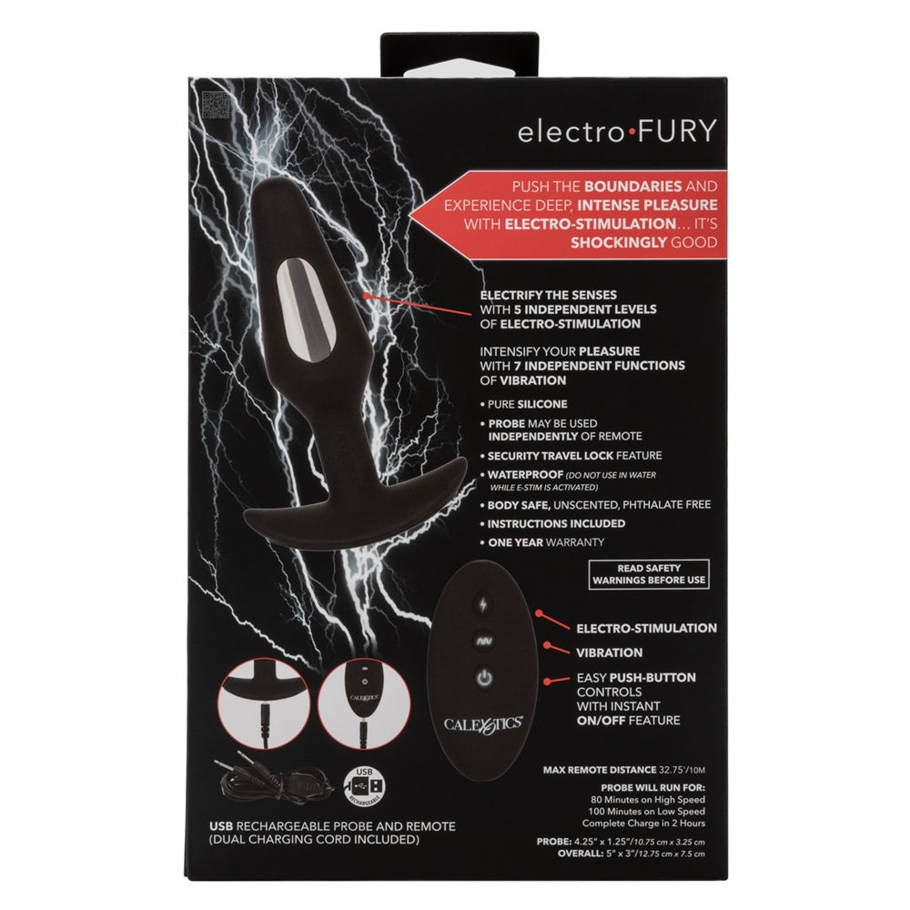 CalExotics【刺激觸電快感｜7頻強勁震動｜5頻獨立電擊｜無線遙控電擊後庭插】Volt™ Electro-Fury