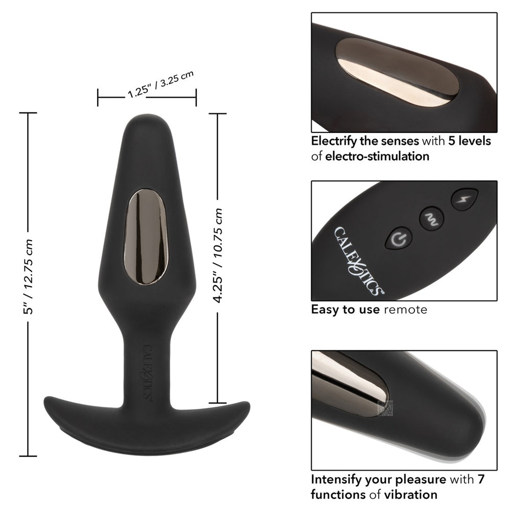 CalExotics【刺激觸電快感｜7頻強勁震動｜5頻獨立電擊｜無線遙控電擊後庭插】Volt™ Electro-Fury