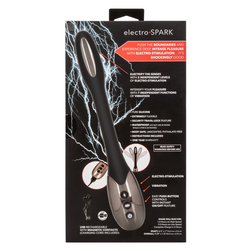 CalExotics【觸電快感｜強勁7頻震動｜獨立5頻電擊｜可彎曲到任何位置｜電擊按摩棒】Volt™ Electro-Spark