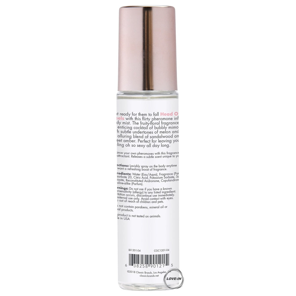 Classic Brands【高跟鞋之下-費洛蒙信息素香體噴霧】HEAD OVER HEELS Fragrance Body Mist with Pheromone