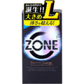 JEX【區域地帶-就像消失了的安全套-大碼】コンドーム ZONE(ゾーン) Large Lサイズ ラテックス製 6個入